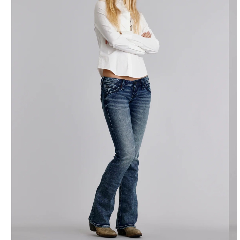 Rock Revival Low Rise Boot Cut Jeans 28x31